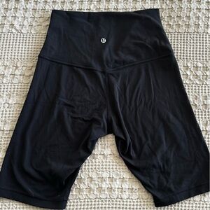 Lululemon 10” Black Bike Shorts Size 8